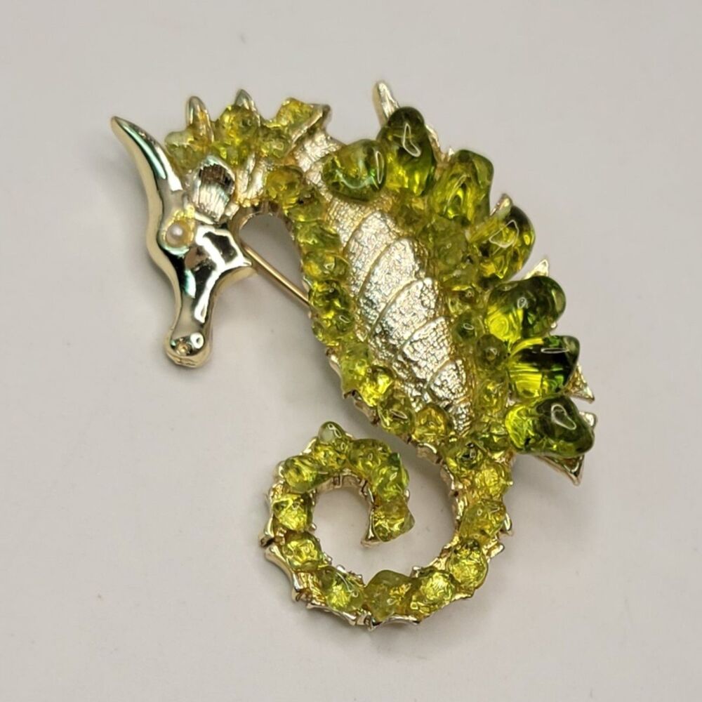 ▪︎Vtg Doddz Seahorse Brooch